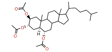 5a-Cholestane-2b,3a,6a-triol triacetate
